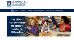 Desktop Screenshot of new-world-montessori.org